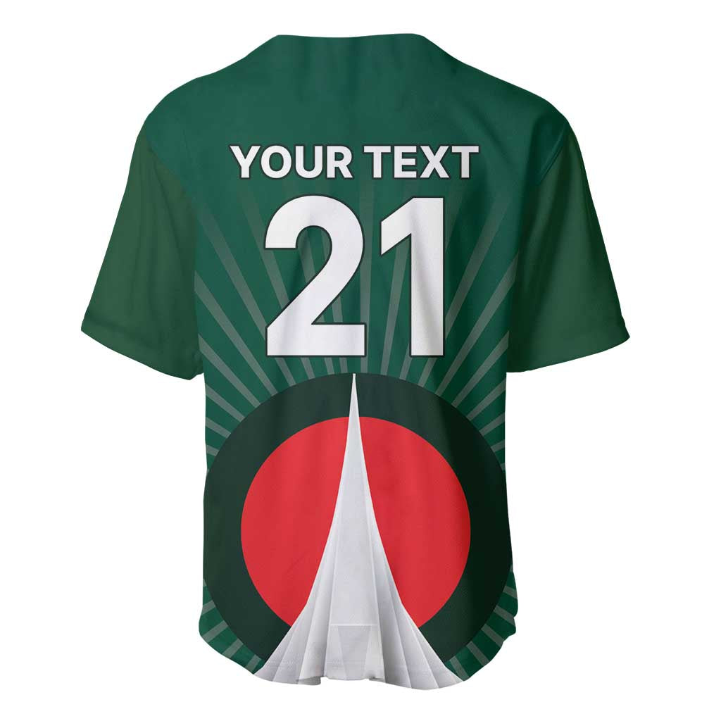Custom Bangladesh Cricket Spirit 2026 Baseball Jersey World T20 Edition - Bengal Tiger - Wonder Print Shop
