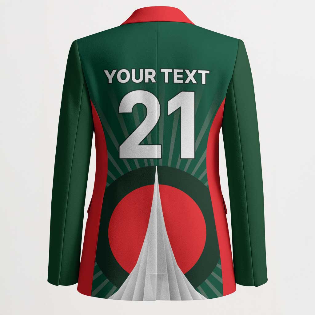 Custom Bangladesh Cricket Spirit 2026 Blazer World T20 Edition - Bengal Tiger - Wonder Print Shop