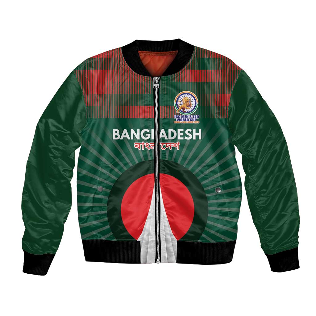 Custom Bangladesh Cricket Spirit 2026 Bomber Jacket World T20 Edition - Bengal Tiger - Wonder Print Shop
