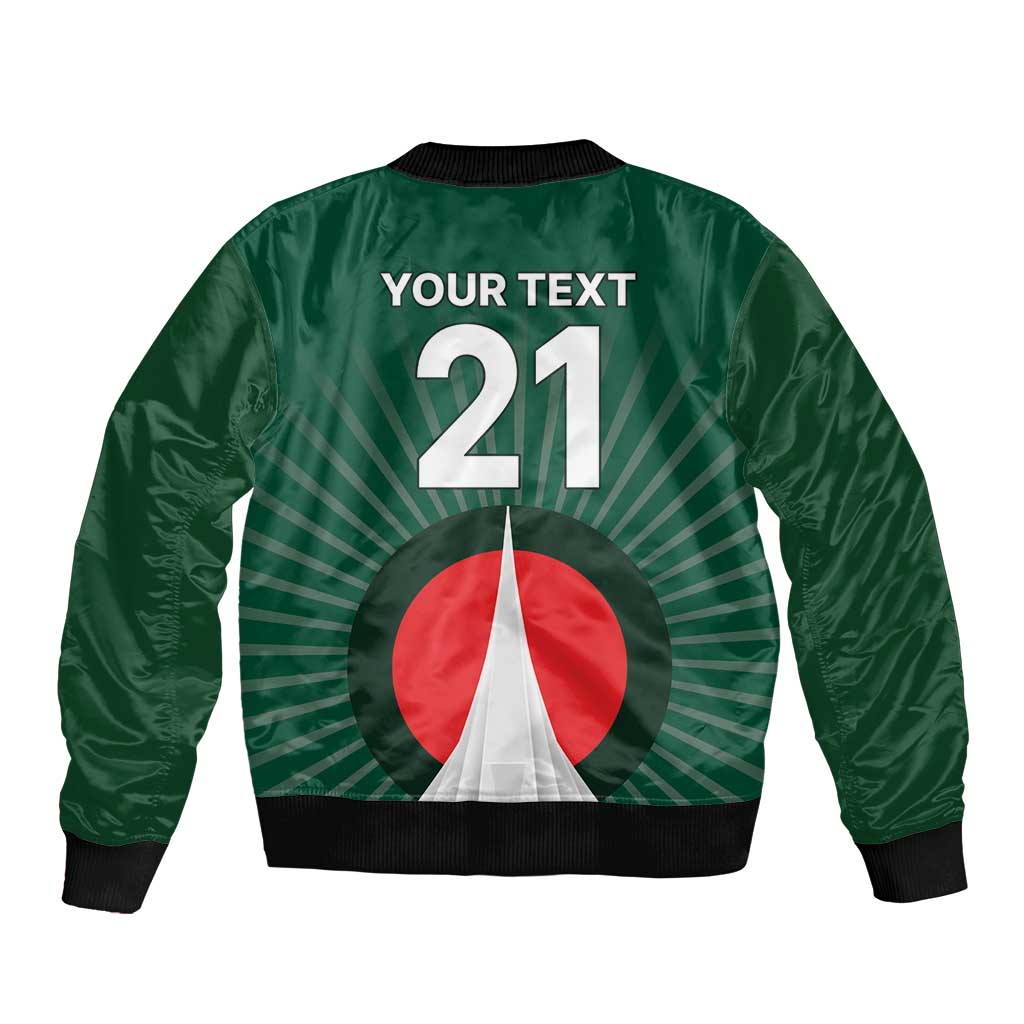 Custom Bangladesh Cricket Spirit 2026 Bomber Jacket World T20 Edition - Bengal Tiger - Wonder Print Shop
