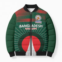 Custom Bangladesh Cricket Spirit 2026 Bomber Puffer Jacket World T20 Edition - Bengal Tiger - Wonder Print Shop