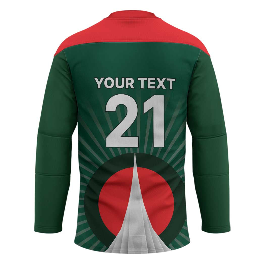 Custom Bangladesh Cricket Spirit 2026 Hockey Jersey World T20 Edition - Bengal Tiger - Wonder Print Shop
