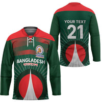 Custom Bangladesh Cricket Spirit 2026 Hockey Jersey World T20 Edition - Bengal Tiger - Wonder Print Shop