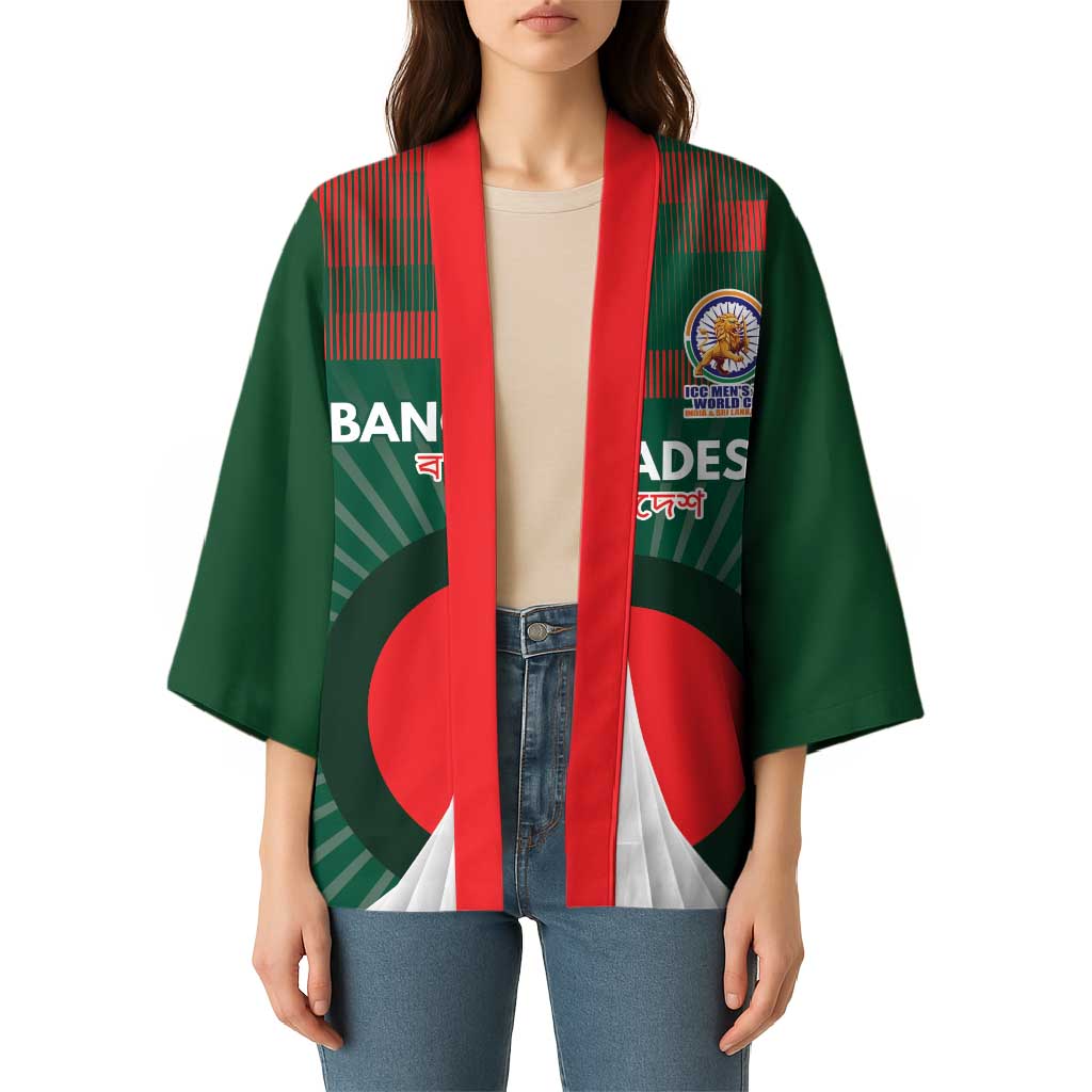 Custom Bangladesh Cricket Spirit 2026 Kimono World T20 Edition - Bengal Tiger - Wonder Print Shop