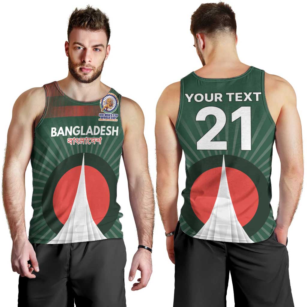 Custom Bangladesh Cricket Spirit 2026 Men Tank Top World T20 Edition - Bengal Tiger - Wonder Print Shop