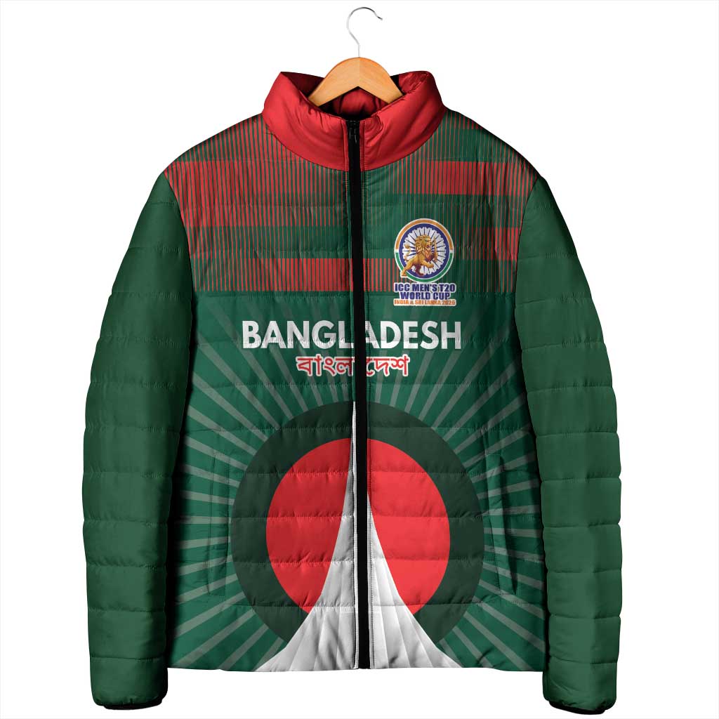 Custom Bangladesh Cricket Spirit 2026 Padded Jacket World T20 Edition - Bengal Tiger - Wonder Print Shop