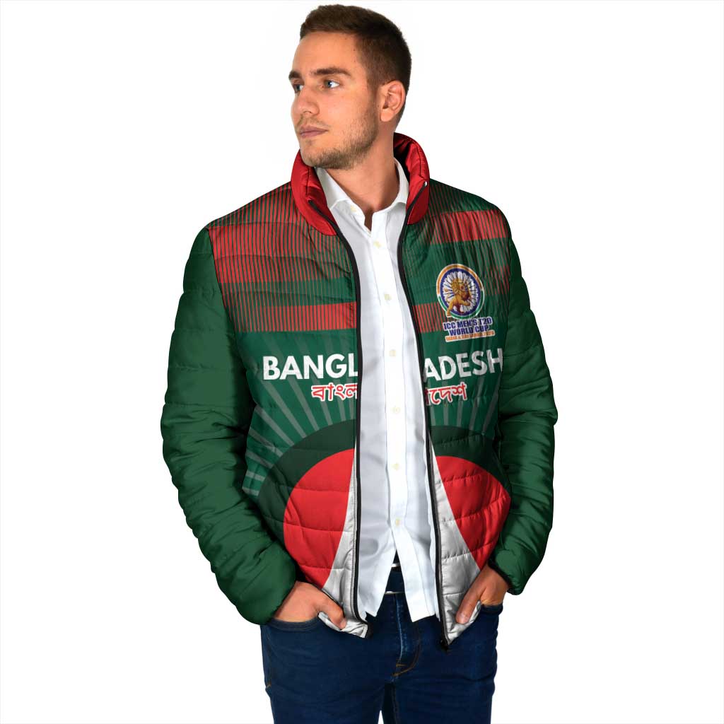 Custom Bangladesh Cricket Spirit 2026 Padded Jacket World T20 Edition - Bengal Tiger - Wonder Print Shop