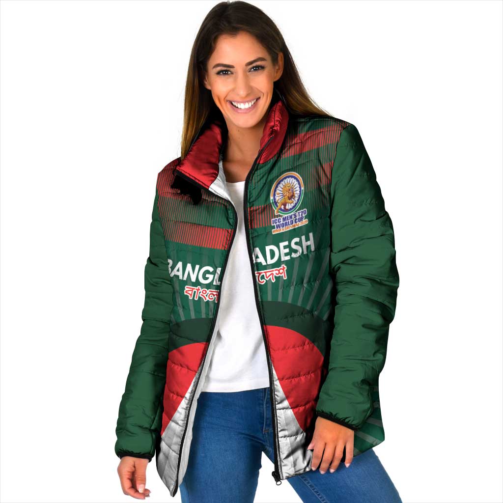 Custom Bangladesh Cricket Spirit 2026 Padded Jacket World T20 Edition - Bengal Tiger - Wonder Print Shop