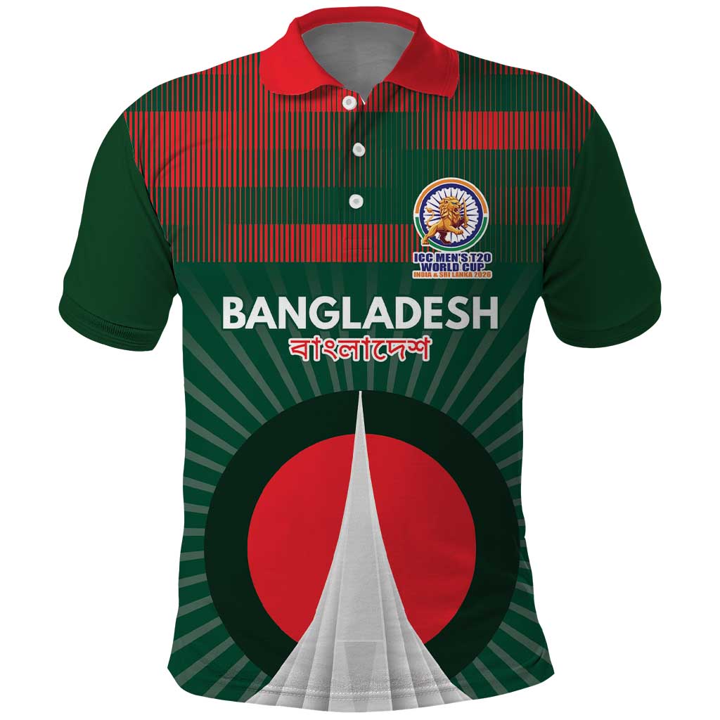 Custom Bangladesh Cricket Spirit 2026 Polo Shirt World T20 Edition - Bengal Tiger - Wonder Print Shop