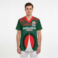 Custom Bangladesh Cricket Spirit 2026 Scrub Top World T20 Edition - Bengal Tiger - Wonder Print Shop
