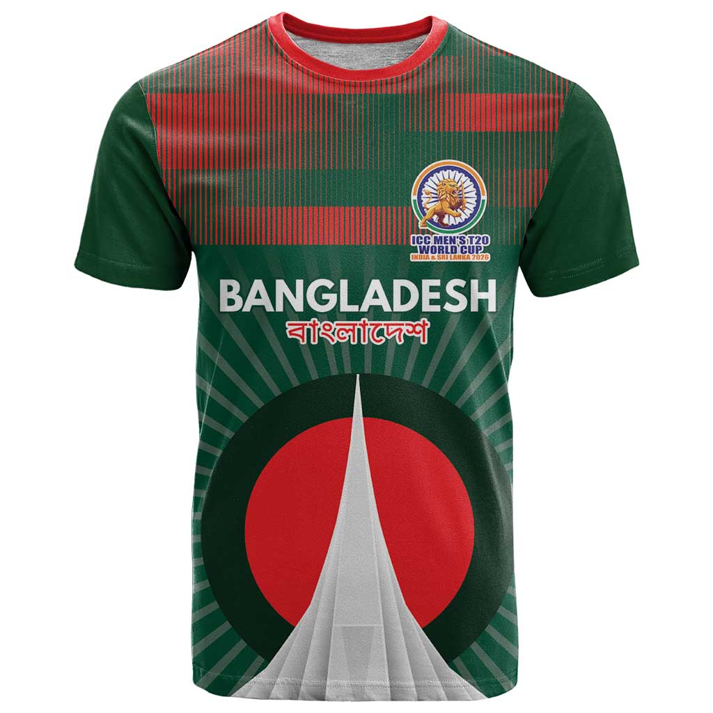 Custom Bangladesh Cricket Spirit 2026 T Shirt World T20 Edition - Bengal Tiger - Wonder Print Shop