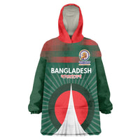 Custom Bangladesh Cricket Spirit 2026 Wearable Blanket Hoodie World T20 Edition - Bengal Tiger - Wonder Print Shop