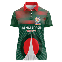 Custom Bangladesh Cricket Spirit 2026 Women Polo Shirt World T20 Edition - Bengal Tiger - Wonder Print Shop