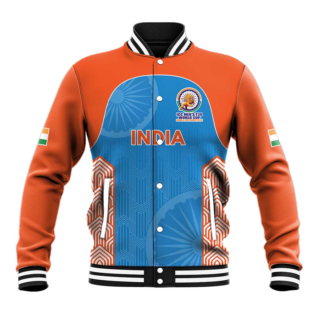 Custom India Cricket Spirit 2026 Baseball Jacket World T20 Edition - Wonder Print Shop