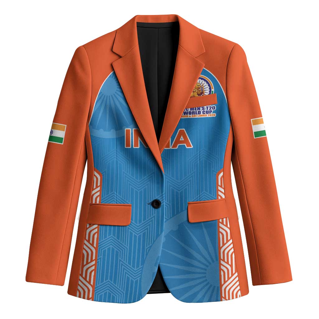 Custom India Cricket Spirit 2026 Blazer World T20 Edition - Wonder Print Shop