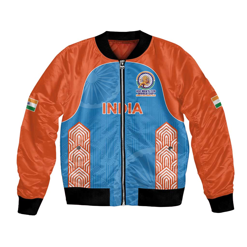 Custom India Cricket Spirit 2026 Bomber Jacket World T20 Edition - Wonder Print Shop