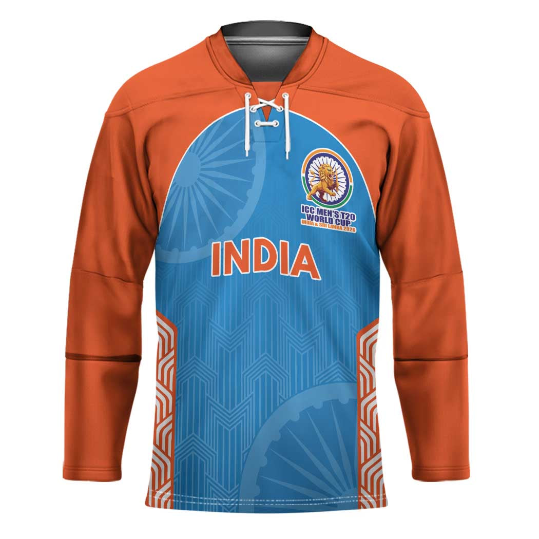 Custom India Cricket Spirit 2026 Hockey Jersey World T20 Edition - Wonder Print Shop