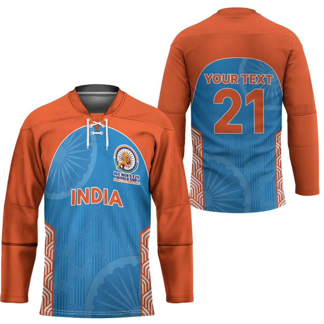 Custom India Cricket Spirit 2026 Hockey Jersey World T20 Edition - Wonder Print Shop
