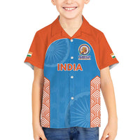 Custom India Cricket Spirit 2026 Kid Hawaiian Shirt World T20 Edition - Wonder Print Shop