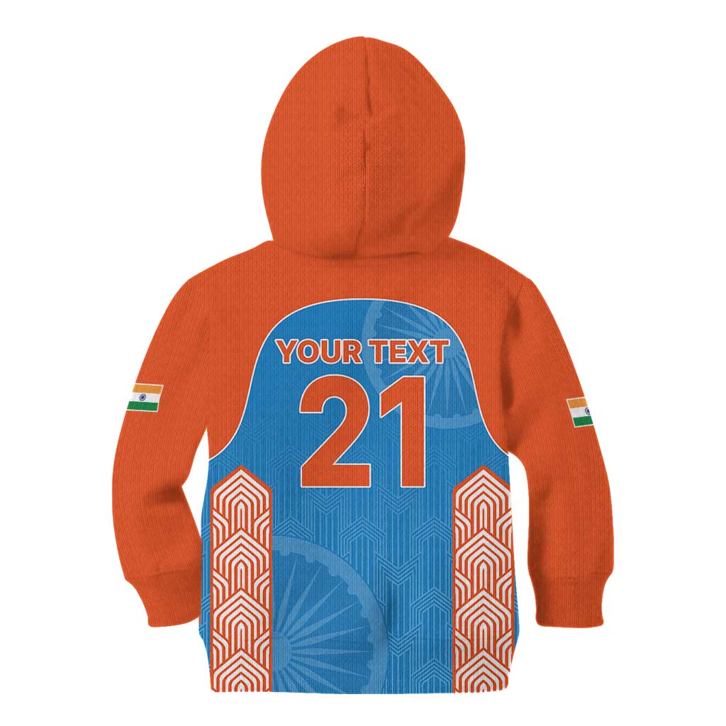 Custom India Cricket Spirit 2026 Kid Hoodie World T20 Edition - Wonder Print Shop