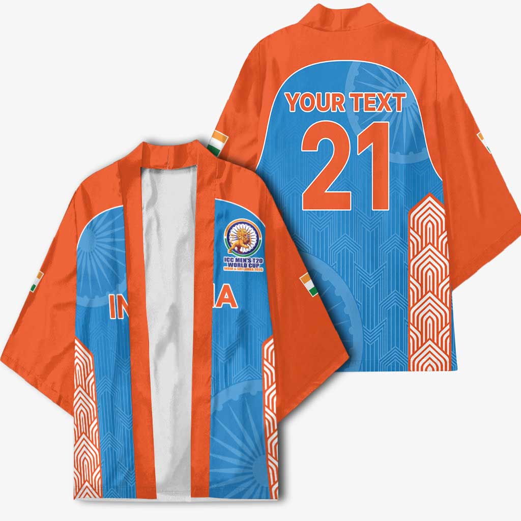 Custom India Cricket Spirit 2026 Kimono World T20 Edition - Wonder Print Shop