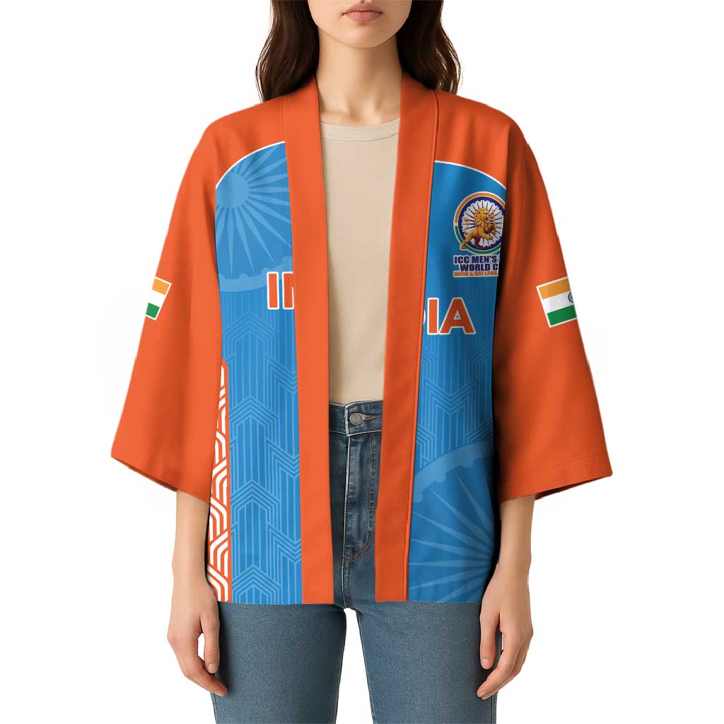 Custom India Cricket Spirit 2026 Kimono World T20 Edition - Wonder Print Shop