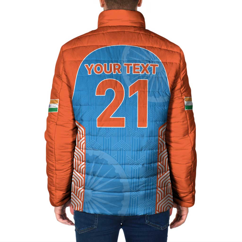 Custom India Cricket Spirit 2026 Padded Jacket World T20 Edition - Wonder Print Shop
