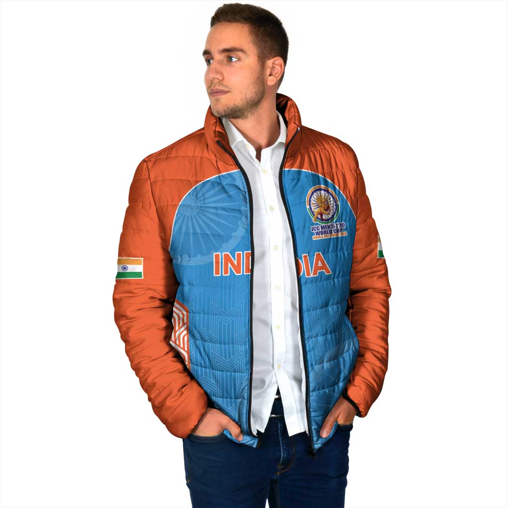 Custom India Cricket Spirit 2026 Padded Jacket World T20 Edition - Wonder Print Shop