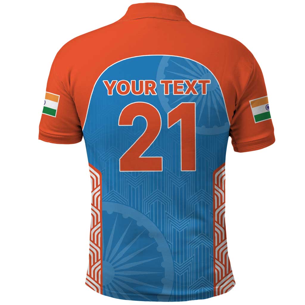 Custom India Cricket Spirit 2026 Polo Shirt World T20 Edition - Wonder Print Shop
