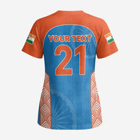 Custom India Cricket Spirit 2026 Scrub Top World T20 Edition - Wonder Print Shop