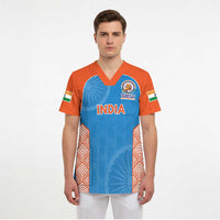 Custom India Cricket Spirit 2026 Scrub Top World T20 Edition - Wonder Print Shop