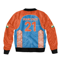 Custom India Cricket Spirit 2026 Sleeve Zip Bomber Jacket World T20 Edition - Wonder Print Shop