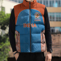 Custom India Cricket Spirit 2026 Sleeveless Puffer Jacket World T20 Edition - Wonder Print Shop