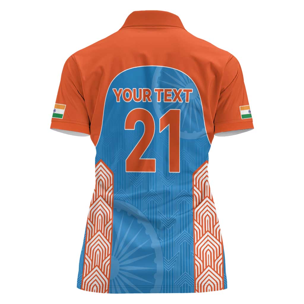 Custom India Cricket Spirit 2026 Women Polo Shirt World T20 Edition - Wonder Print Shop