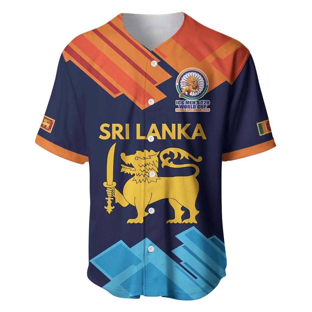 Custom Sri Lanka Cricket Spirit 2026 Baseball Jersey World T20 Edition - Wonder Print Shop