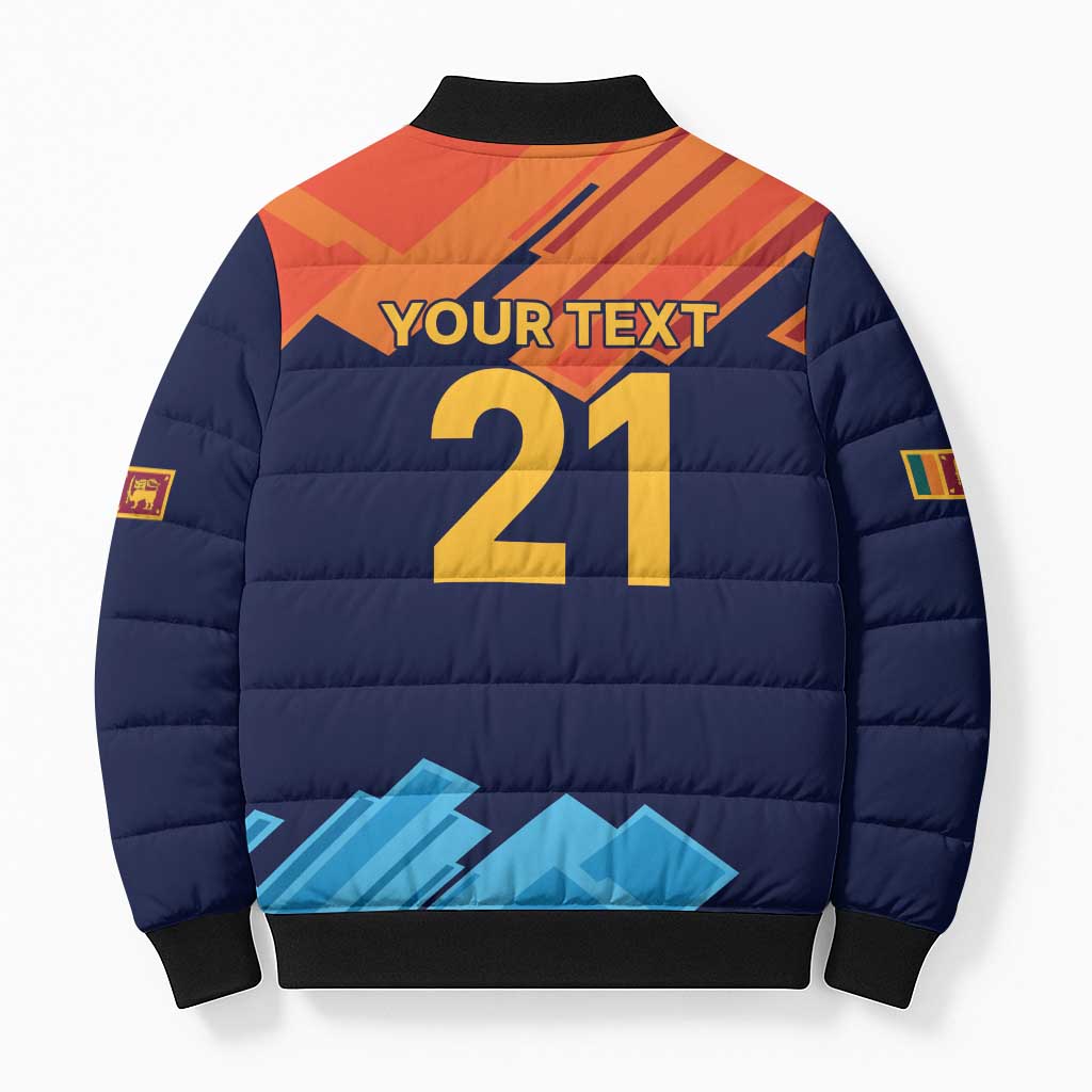 Custom Sri Lanka Cricket Spirit 2026 Bomber Puffer Jacket World T20 Edition - Wonder Print Shop