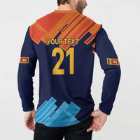 Custom Sri Lanka Cricket Spirit 2026 Button Sweatshirt World T20 Edition - Wonder Print Shop