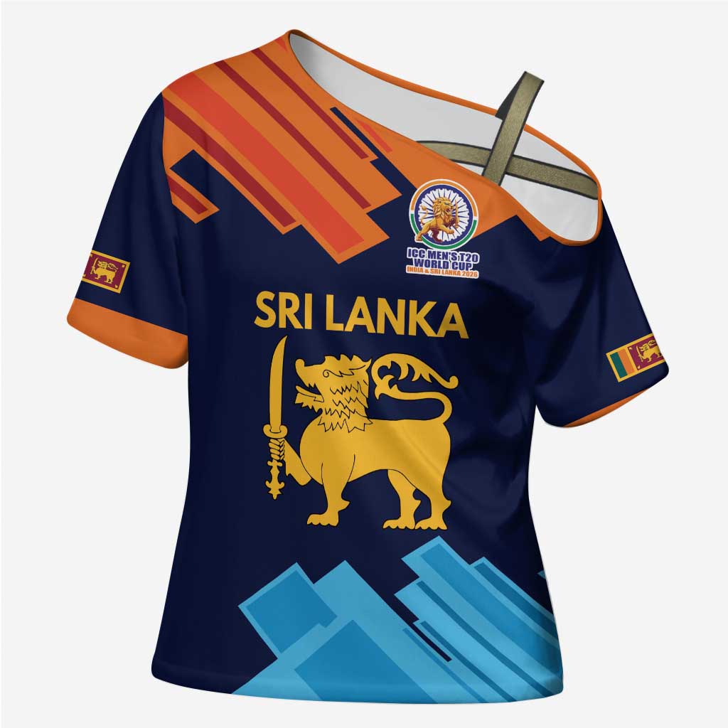 Custom Sri Lanka Cricket Spirit 2026 Cross Shoulder Shirt World T20 Edition - Wonder Print Shop