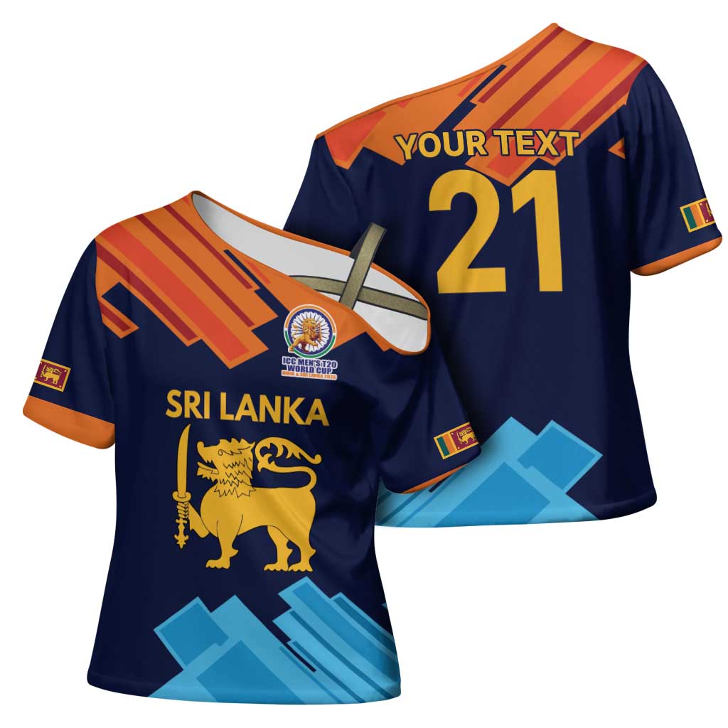 Custom Sri Lanka Cricket Spirit 2026 Cross Shoulder Shirt World T20 Edition - Wonder Print Shop