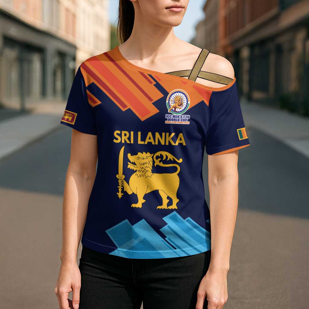 Custom Sri Lanka Cricket Spirit 2026 Cross Shoulder Shirt World T20 Edition - Wonder Print Shop