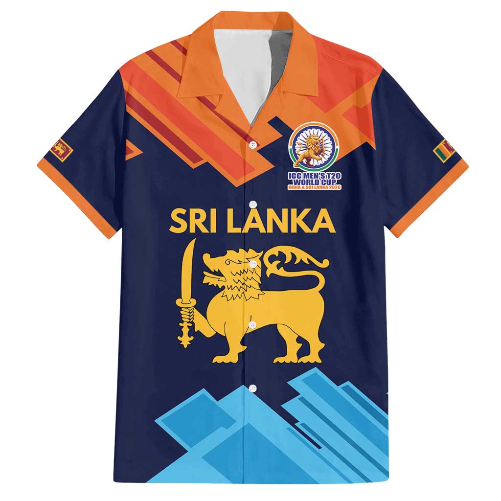 Custom Sri Lanka Cricket Spirit 2026 Hawaiian Shirt World T20 Edition - Wonder Print Shop