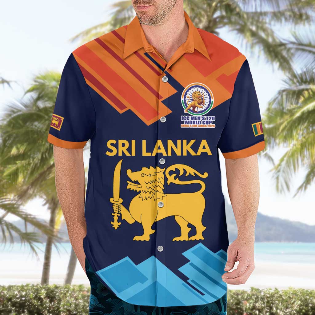 Custom Sri Lanka Cricket Spirit 2026 Hawaiian Shirt World T20 Edition - Wonder Print Shop
