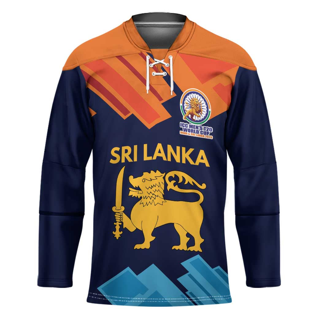 Custom Sri Lanka Cricket Spirit 2026 Hockey Jersey World T20 Edition - Wonder Print Shop
