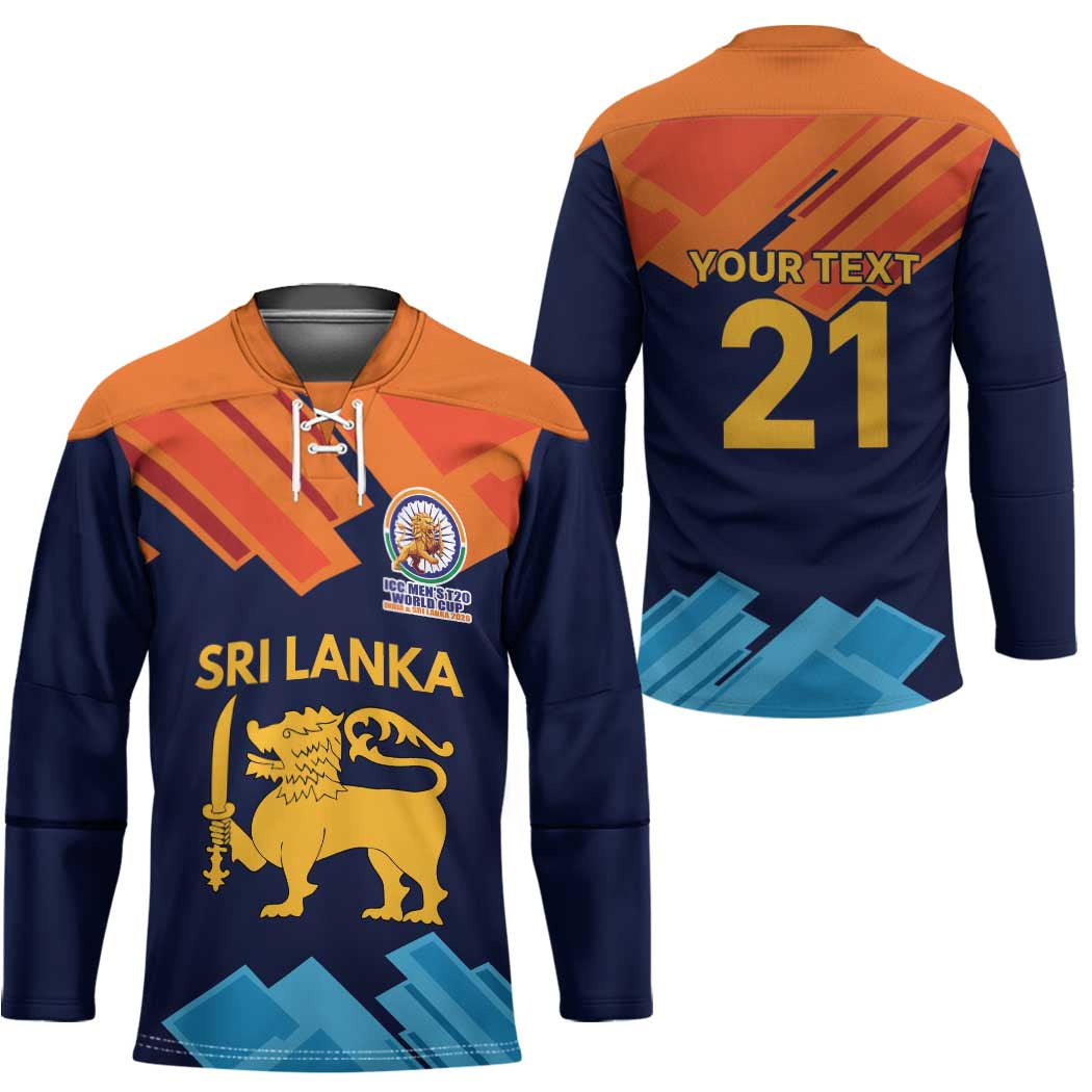 Custom Sri Lanka Cricket Spirit 2026 Hockey Jersey World T20 Edition - Wonder Print Shop