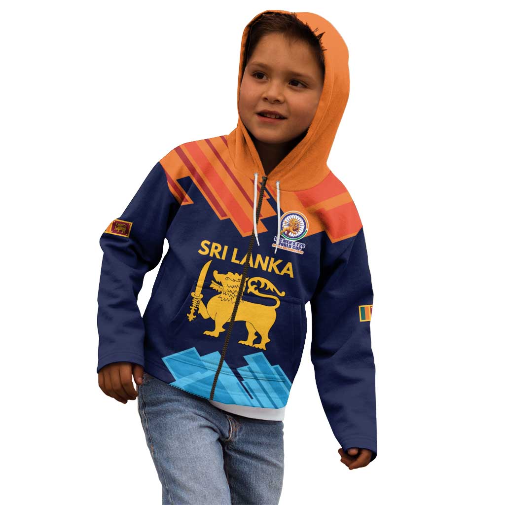Custom Sri Lanka Cricket Spirit 2026 Kid Hoodie World T20 Edition - Wonder Print Shop
