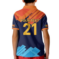 Custom Sri Lanka Cricket Spirit 2026 Kid Polo Shirt World T20 Edition - Wonder Print Shop