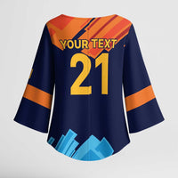 Custom Sri Lanka Cricket Spirit 2026 Kimono Sleeve Blouse World T20 Edition - Wonder Print Shop