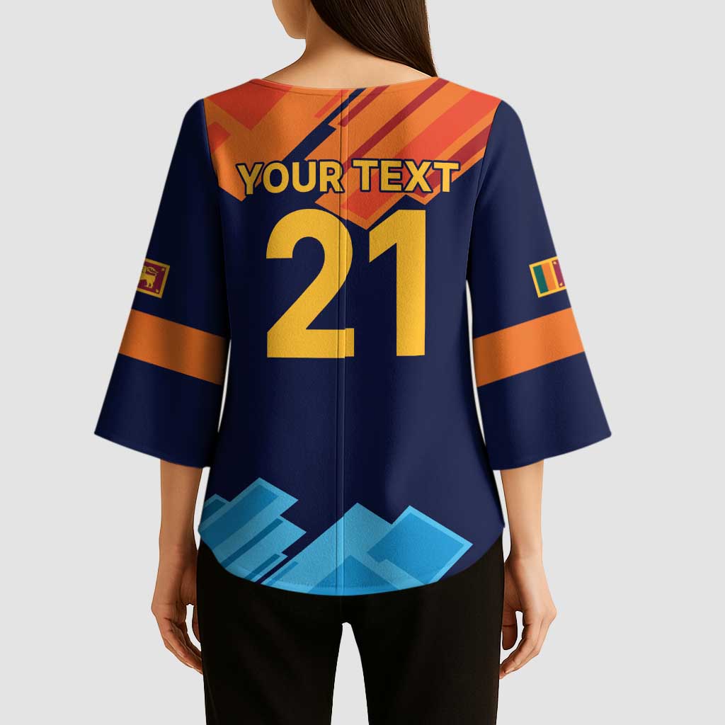 Custom Sri Lanka Cricket Spirit 2026 Kimono Sleeve Blouse World T20 Edition - Wonder Print Shop