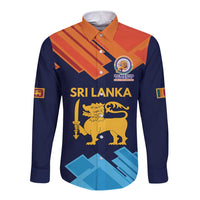 Custom Sri Lanka Cricket Spirit 2026 Long Sleeve Button Shirt World T20 Edition - Wonder Print Shop