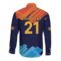 Custom Sri Lanka Cricket Spirit 2026 Long Sleeve Button Shirt World T20 Edition - Wonder Print Shop